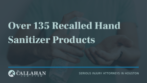 over 135 recalled hand sanitizer products
