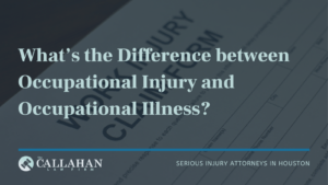 occupational injury vs occupational illness