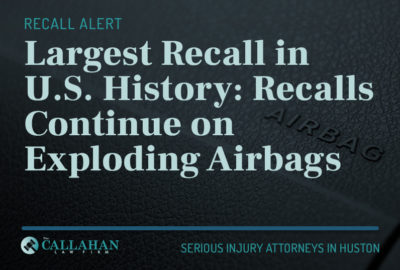 largest recall in US history: recalls continue on exploding airbags