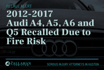 2012-2017 audi a4, a5, a6 and q5 recalled due to fire risk