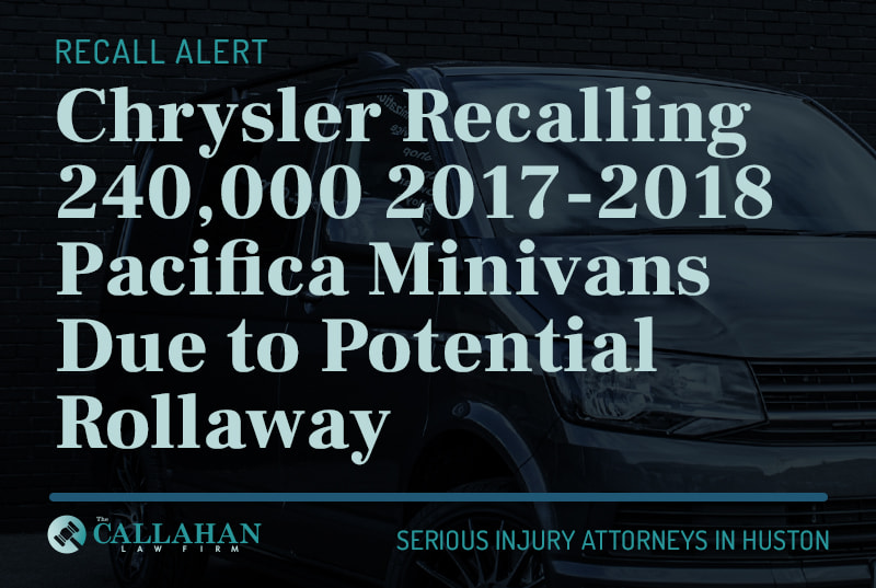 chrysler recalling 240,000 2017-2018 pacifica minivans due to potential rollaway