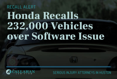 honda recalls 232,000 vehicles over software issue