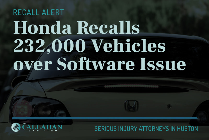 honda recalls 232,000 vehicles over software issue