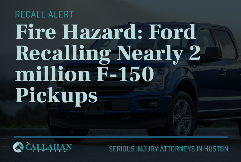 fire hazard: ford recalling nearly 2 million f-150 pickups