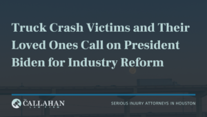 truck accident victims seek reform from biden