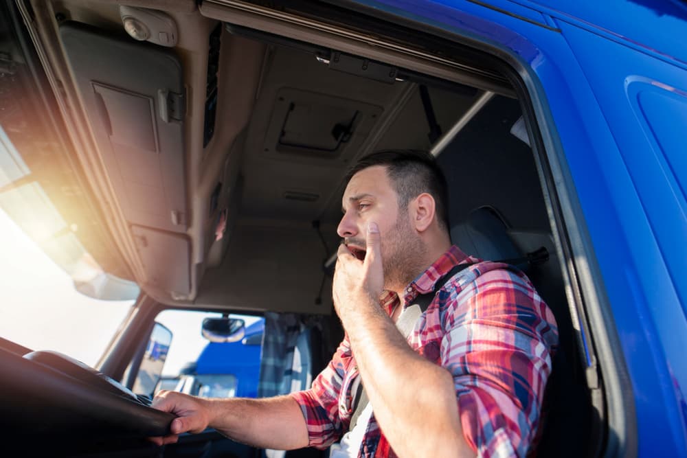 drowsy truck driver