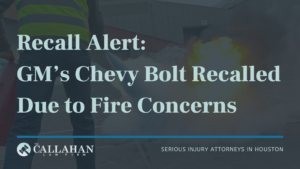 Recall Alert: GM’s Chevy Bolt Recalled Due to Fire Concerns