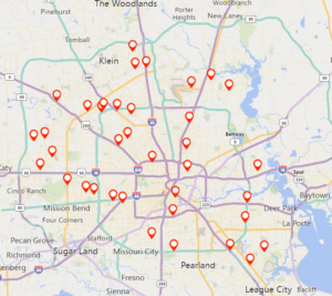 Speeding Crash Locations 2022 Houston