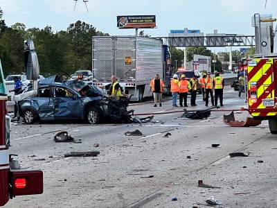 8.15.22_ACCIDENTNEWS_Multi-Vehicle Crash on Eastex Freeway at Rankin Road_Photo