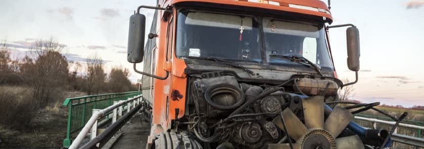 head on collision with semi truck