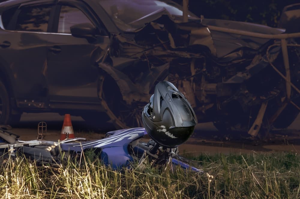 road accident involving motorcycle