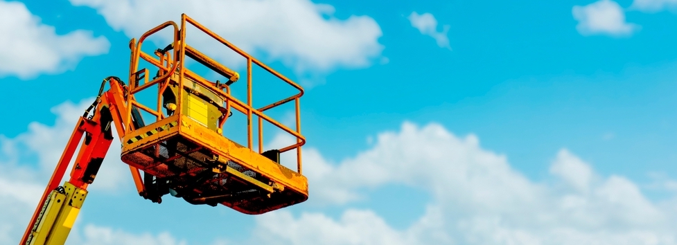 aerial lift in the sky
