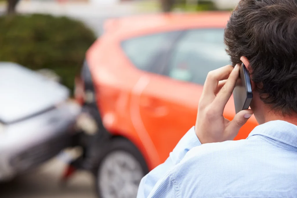 car accident involving Uber car in Houston