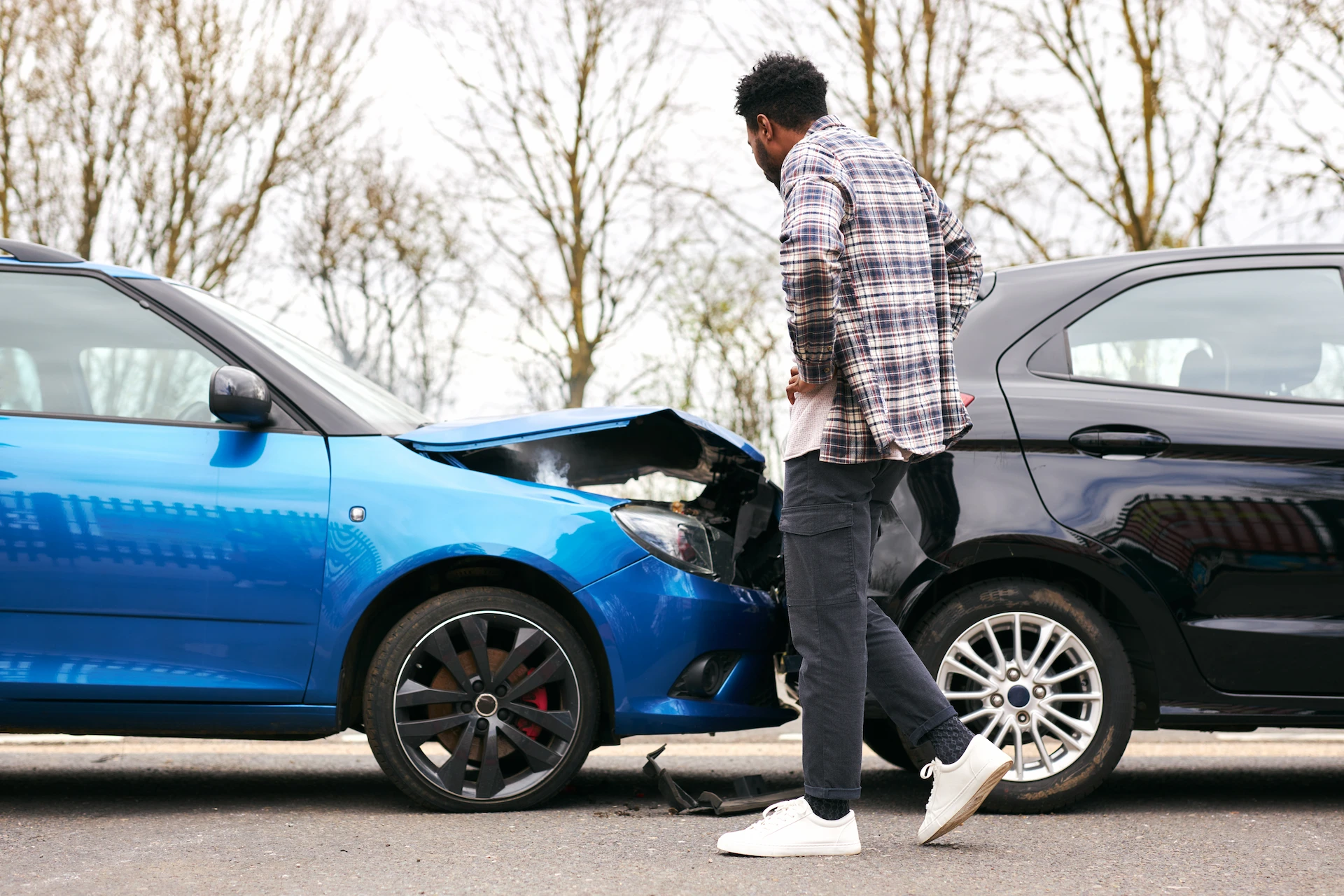 who is at fault in a multiple rear end collision