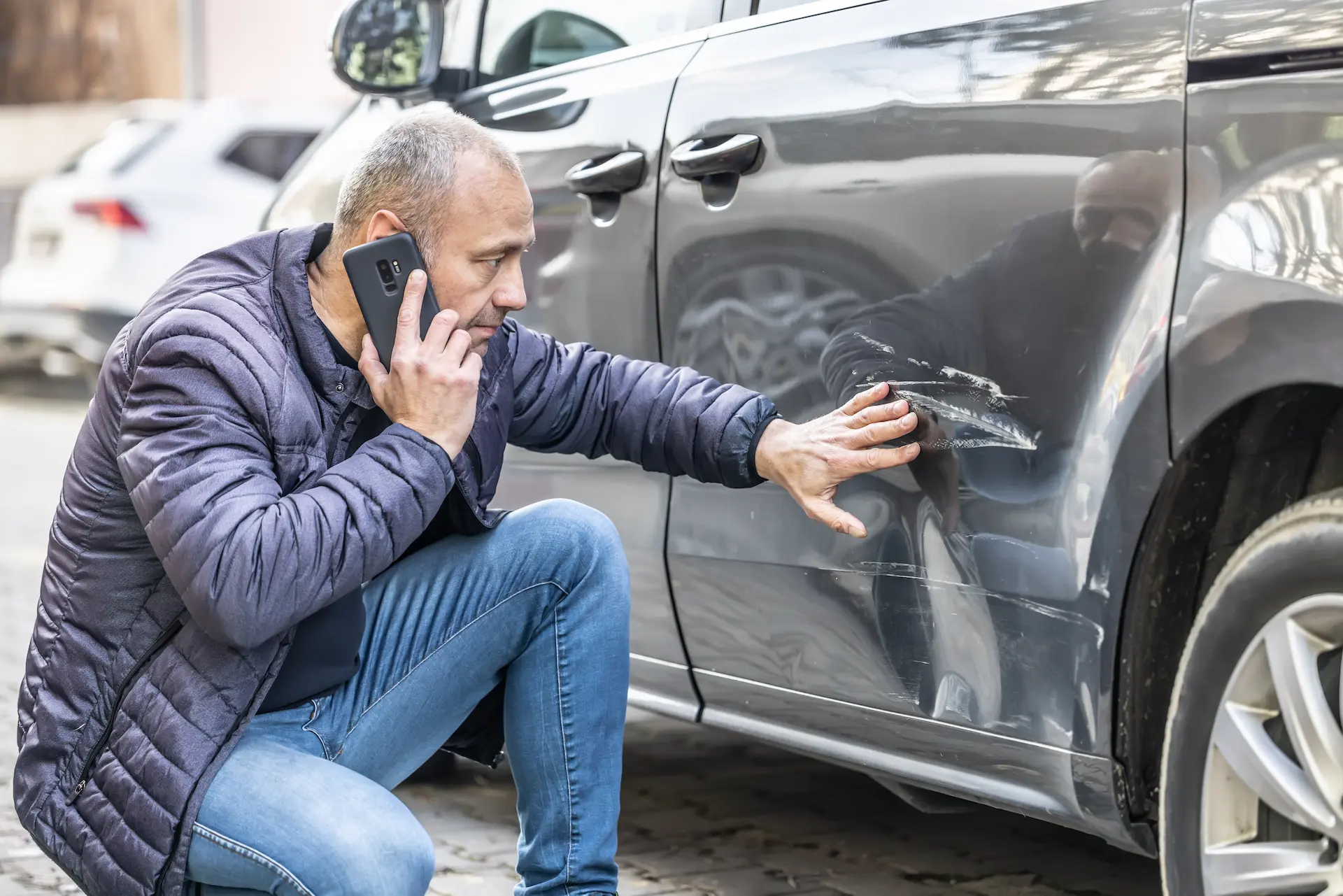 who is at fault in parking lot accident backing up